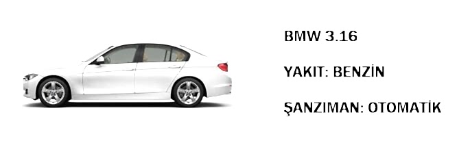 bmw 316 kiralık